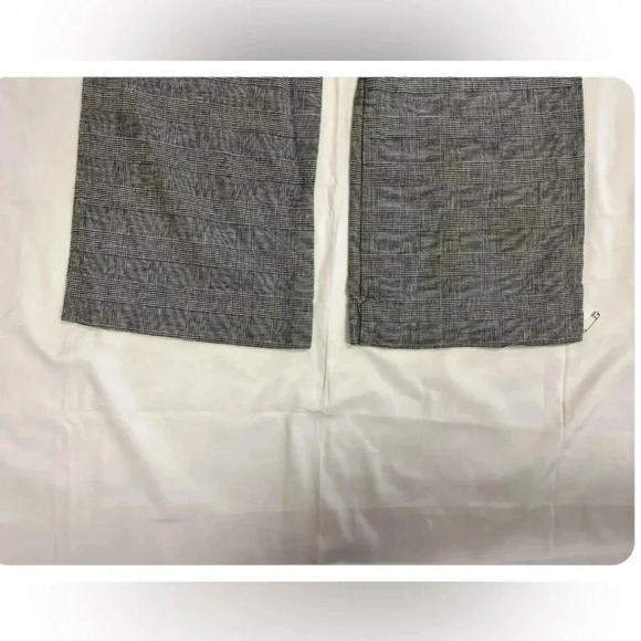 Le  Chateau Linen Blend White Black Plaid Dress Pants Trousers Size 0 - Picture 5 of 7